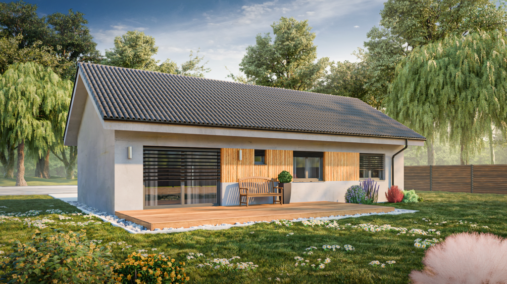 malá drevostavba bungalov